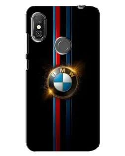 Чехол для Xiaomi Redmi Note 6 Pro с картинкой «BMW M-Power неон»