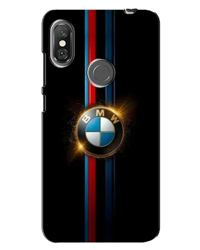 Чехол для Xiaomi Redmi Note 6 Pro с картинкой «BMW M-Power неон»