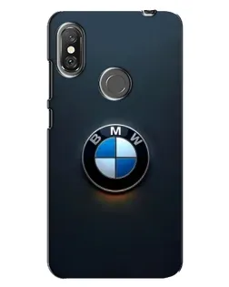 Чехол для Xiaomi Redmi Note 6 Pro с картинкой «Логотип BMW — минимализм»