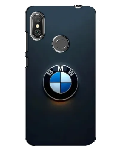 Чехол для Xiaomi Redmi Note 6 Pro с картинкой «Логотип BMW — минимализм»