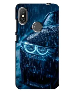 Чохол для Xiaomi Redmi Note 6 Pro з картинкою «BMW під дощем»