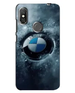 Чохол для Xiaomi Redmi Note 6 Pro з картинкою «Логотип BMW — лід»