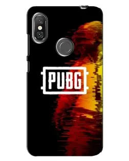 Чехол для Xiaomi Redmi Note 6 Pro с картинкой «Яркий логотип PUBG»
