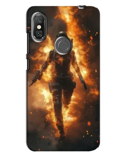 Чехол для Xiaomi Redmi Note 6 Pro с картинкой «BMW — скорость в дожде»