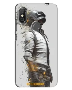 Чехол для Xiaomi Redmi Note 6 Pro с картинкой «PUBG — боец в пыли»