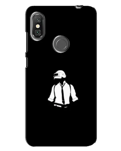Чехол для Xiaomi Redmi Note 6 Pro с картинкой «PUBG — белый шлем»