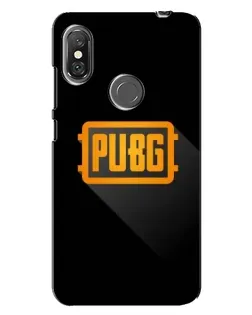 Чехол для Xiaomi Redmi Note 6 Pro с картинкой «PUBG — рамка лого»