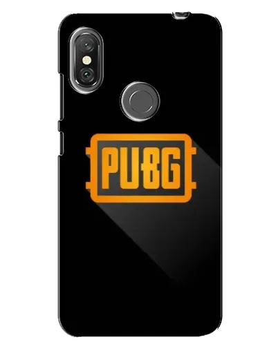 Чехол для Xiaomi Redmi Note 6 Pro с картинкой «PUBG — рамка лого»