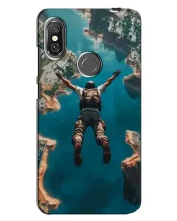 Чехол для Xiaomi Redmi Note 6 Pro с картинкой «PUBG — свободное падение»