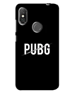 Чехол для Xiaomi Redmi Note 6 Pro с картинкой «PUBG — белый логотип»