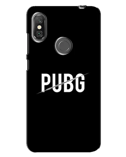 Чехол для Xiaomi Redmi Note 6 Pro с картинкой «PUBG — белый логотип»