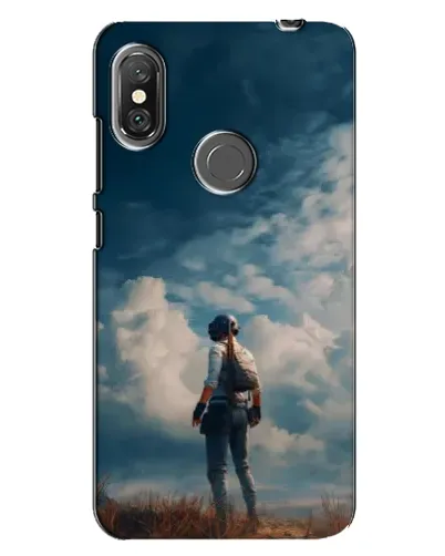 Чехол для Xiaomi Redmi Note 6 Pro с картинкой «Герой PUBG на скале»