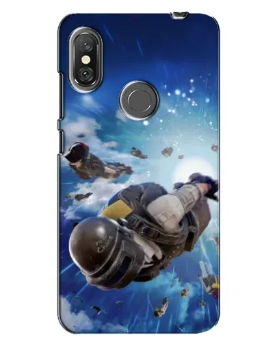 Чехол для Xiaomi Redmi Note 6 Pro с картинкой «Десант PUBG — прыжок»