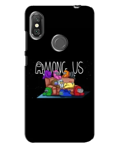 Чехол для Xiaomi Redmi Note 6 Pro с картинкой «Логотип Among Us»