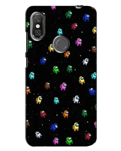 Чехол для Xiaomi Redmi Note 6 Pro с картинкой «Экипаж Among Us»