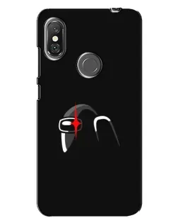 Чехол для Xiaomi Redmi Note 6 Pro с картинкой «Among Us шлем»