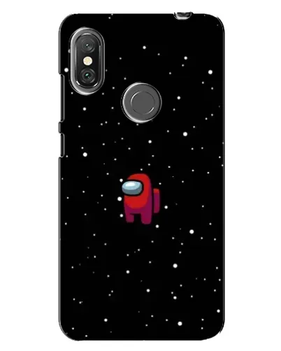 Чехол для Xiaomi Redmi Note 6 Pro с картинкой «Красный Among Us»