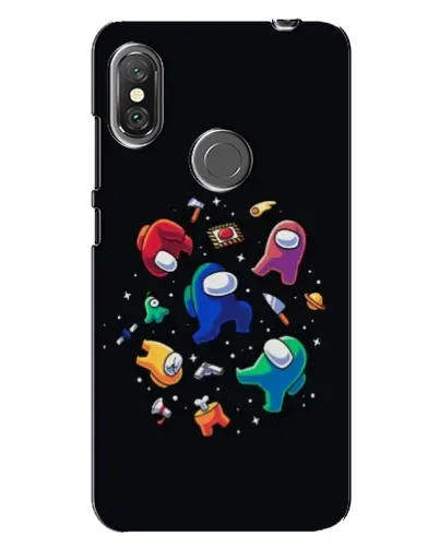 Чехол для Xiaomi Redmi Note 6 Pro с картинкой «Among Us космос»