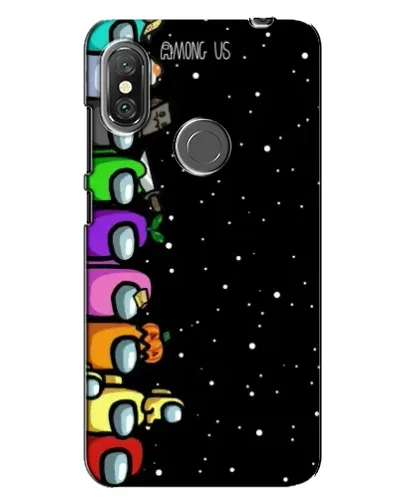 Чехол для Xiaomi Redmi Note 6 Pro с картинкой «Команда Among Us»