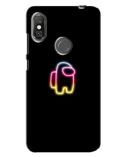Чехол для Xiaomi Redmi Note 6 Pro с картинкой «Among Us градиент»