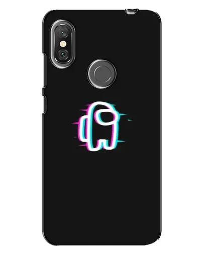 Чехол для Xiaomi Redmi Note 6 Pro с картинкой «Among Us неон»