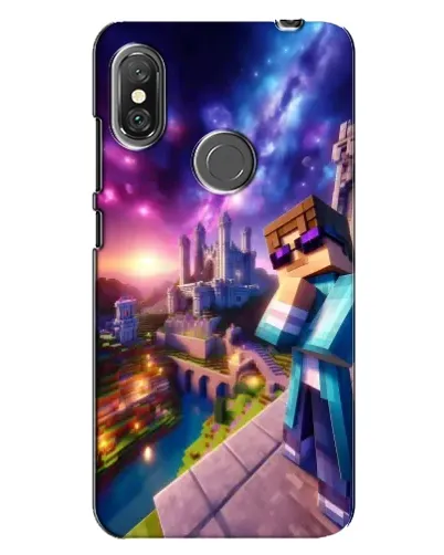 Чехол для Xiaomi Redmi Note 6 Pro с картинкой «Стив и космос» Чехол для Xiaomi Redmi Note 6 Pro с картинкой «Стив и космос»