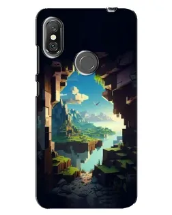 Чехол для Xiaomi Redmi Note 6 Pro с картинкой «Вид из пещеры»