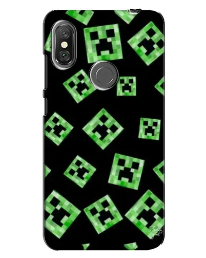 Чехол для Xiaomi Redmi Note 6 Pro с картинкой «Паттерн с криперами» Чехол для Xiaomi Redmi Note 6 Pro с картинкой «Паттерн с криперами»