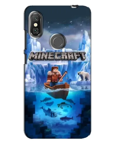 Чехол для Xiaomi Redmi Note 6 Pro с картинкой «Minecraft ледяной мир» Чехол для Xiaomi Redmi Note 6 Pro с картинкой «Minecraft ледяной мир»