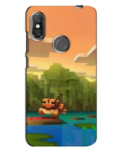 Чехол для Xiaomi Redmi Note 6 Pro с картинкой «Майнкрафт закат солнца» Чехол для Xiaomi Redmi Note 6 Pro с картинкой «Майнкрафт закат солнца»