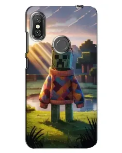 Чехол для Xiaomi Redmi Note 6 Pro с картинкой «Крипер в свитере»