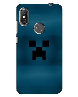 Чехол для Xiaomi Redmi Note 6 Pro с картинкой «Крипер текстура»
