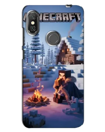 Чехол для Xiaomi Redmi Note 6 Pro с картинкой «Зимний Minecraft» Чехол для Xiaomi Redmi Note 6 Pro с картинкой «Зимний Minecraft»