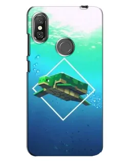 Чохол для Xiaomi Redmi Note 6 Pro з картинкою «Черепаха Minecraft» Чохол для Xiaomi Redmi Note 6 Pro з картинкою «Черепаха Minecraft»