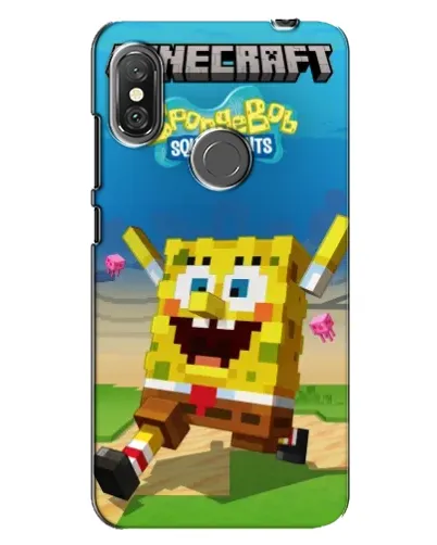 Чохол для Xiaomi Redmi Note 6 Pro з картинкою «Губка Боб Minecraft» Чохол для Xiaomi Redmi Note 6 Pro з картинкою «Губка Боб Minecraft»