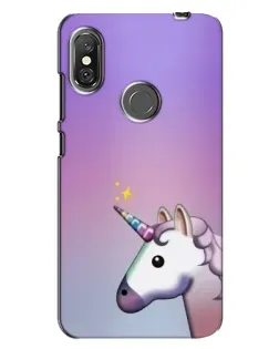 Чехол для Xiaomi Redmi Note 6 Pro с картинкой «Единорог градиент»
