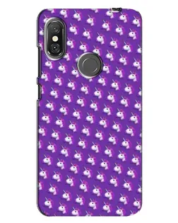 Чехол для Xiaomi Redmi Note 6 Pro с картинкой «Единороги на фиолетовом»
