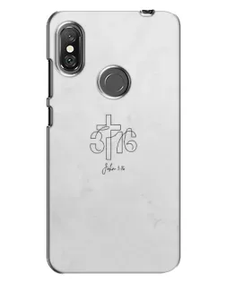 Чохол для Xiaomi Redmi Note 6 Pro з картинкою «Івана 3:16 Хрест» Чохол для Xiaomi Redmi Note 6 Pro з картинкою «Івана 3:16 Хрест»