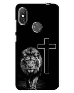 Чохол для Xiaomi Redmi Note 6 Pro з картинкою «Лев та Хрест» Чохол для Xiaomi Redmi Note 6 Pro з картинкою «Лев та Хрест»