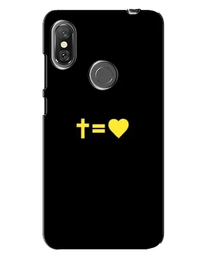 Чехол для Xiaomi Redmi Note 6 Pro с картинкой «Сердце и Крест» Чехол для Xiaomi Redmi Note 6 Pro с картинкой «Сердце и Крест»