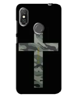 Чехол для Xiaomi Redmi Note 6 Pro с картинкой «Милитари Крест»
