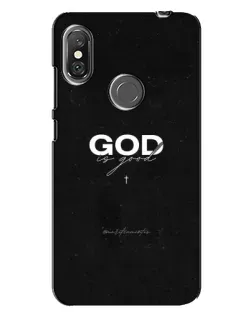 Чехол для Xiaomi Redmi Note 6 Pro с картинкой «GOD — Бог над всем»