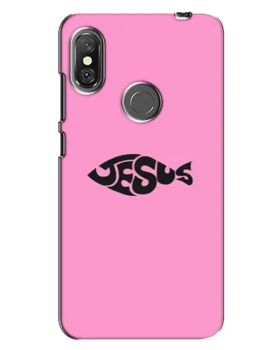Чехол для Xiaomi Redmi Note 6 Pro с картинкой «Розовый символ Jesus» Чехол для Xiaomi Redmi Note 6 Pro с картинкой «Розовый символ Jesus»