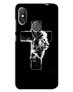 Чохол для Xiaomi Redmi Note 6 Pro з картинкою «Сяючий хрест Jesus»