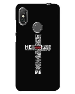 Чохол для Xiaomi Redmi Note 6 Pro з картинкою «Текстовий хрест»