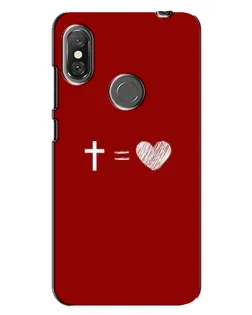 Чохол для Xiaomi Redmi Note 6 Pro з картинкою «Рівняння любові»