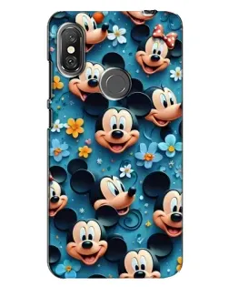 Чехол для Xiaomi Redmi Note 6 Pro с картинкой «Паттерн Микки и Минни»