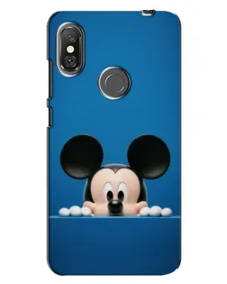 Чехол для Xiaomi Redmi Note 6 Pro с картинкой «Микки выглядывает»