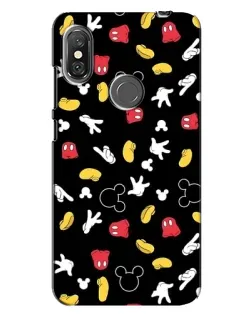Чехол для Xiaomi Redmi Note 6 Pro с картинкой «Графический принт лапок»