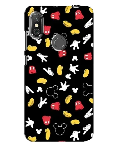 Чехол для Xiaomi Redmi Note 6 Pro с картинкой «Графический принт лапок»